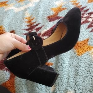 Esprit Mary Jane velvet heels